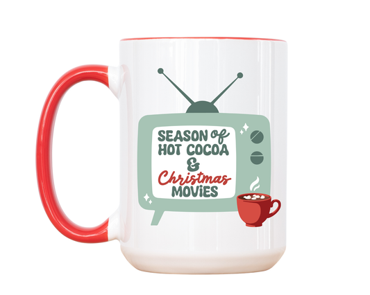 Season of Hot Cocoa & Christmas Movies Mug
